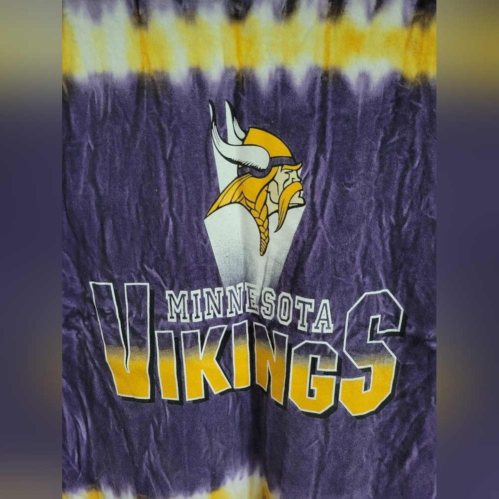 Vintage Minnesota Vikings NFL Tie-Dye Youth Large 14/16 T-shirt - Picture 5 of 5